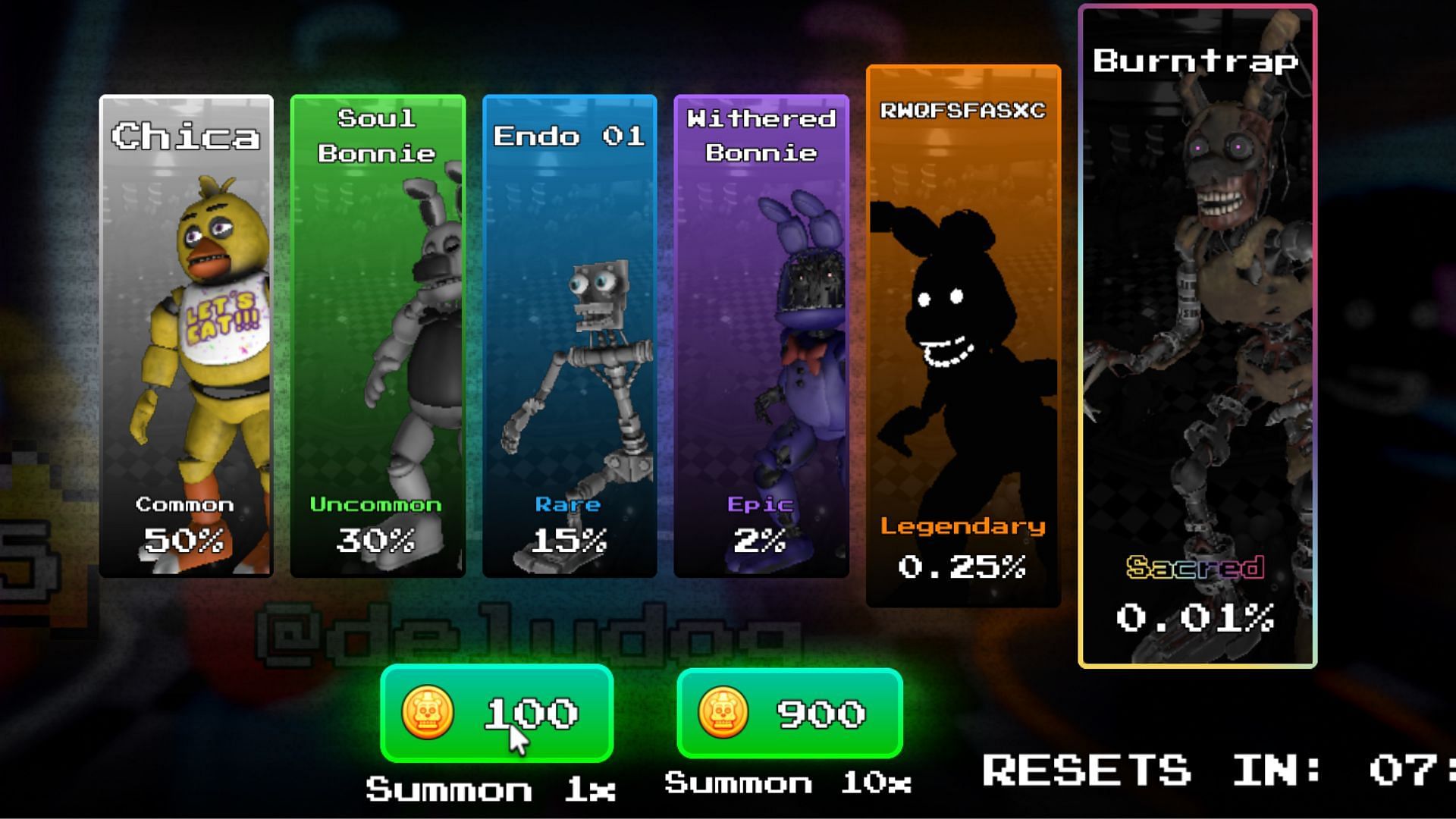 Use Tokens to summon more animatronics (Image via Roblox)